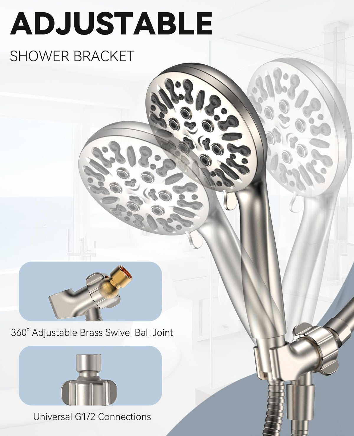 JDO adjustable bracket with brass swivel for precise angle