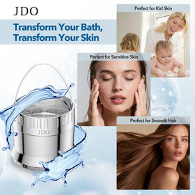 JDO bath filter supports gentle bath water for sensitive skin and dry-hair care.