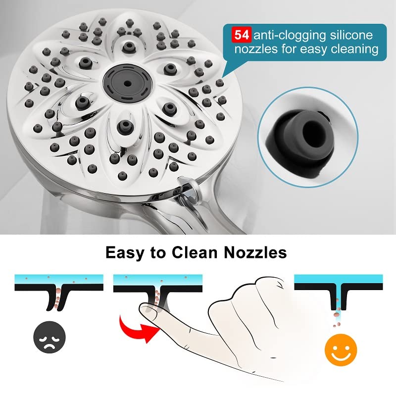 JDO easy installation with universal G1/2 inch thread fits most showers quickly.