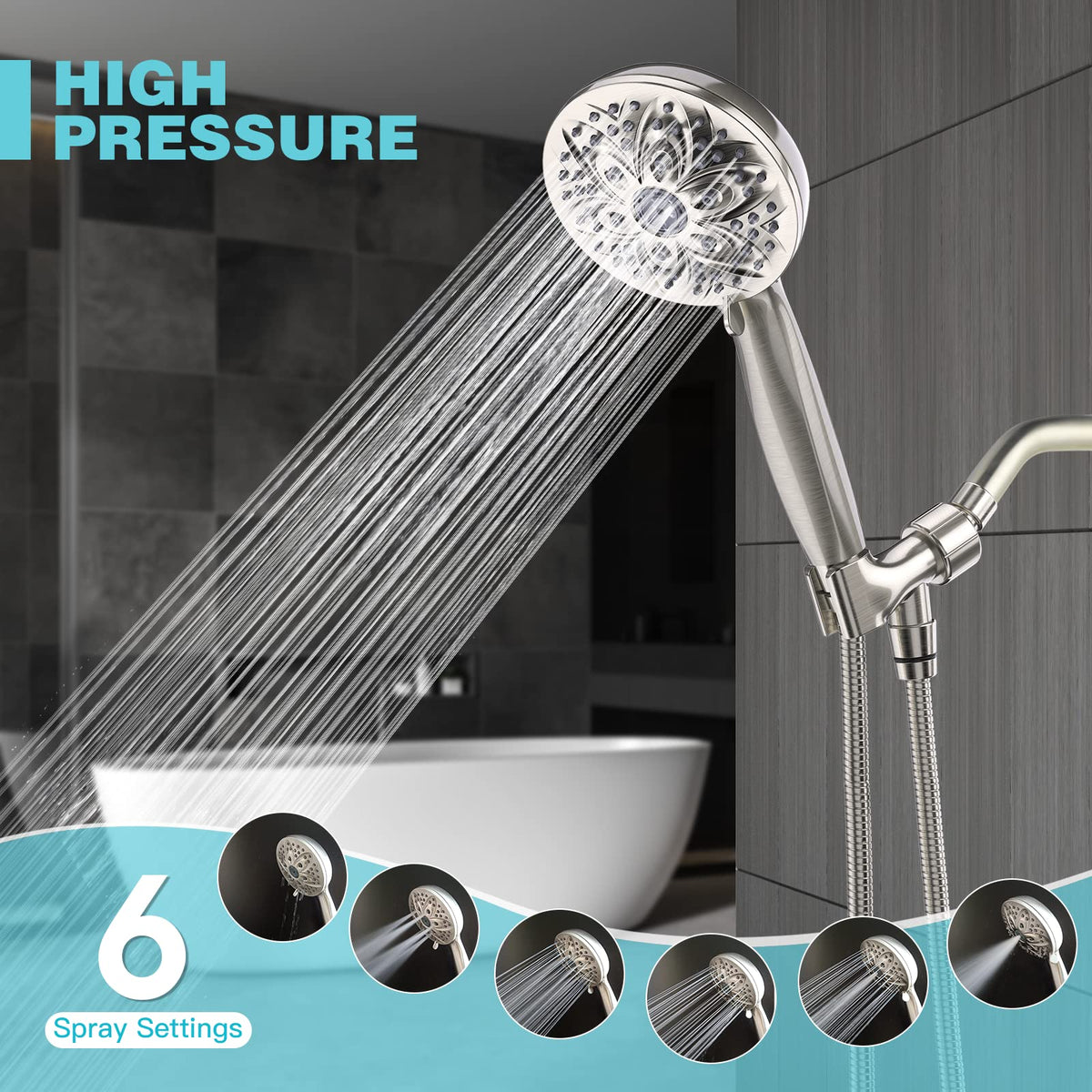JDO shower head with air-induction delivers high-pressure feel