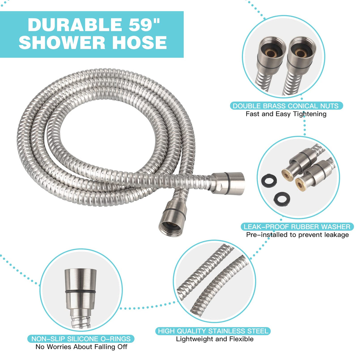 JDO anti-clog silicone nozzles prevent mineral buildup