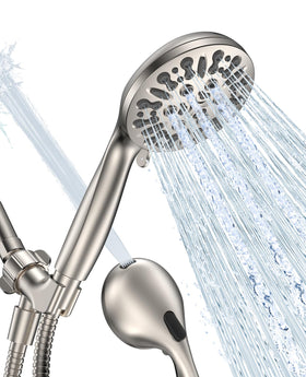 JDO handheld shower head with 9 settings for versatile showers