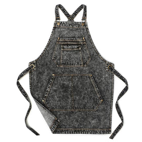 Jeanerlor denim apron with diamond pocket design keeps tools secure during work.