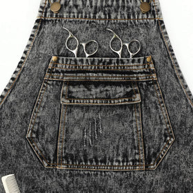 Jeanerlor apron thick cotton denim provides sturdy wear for professionals.