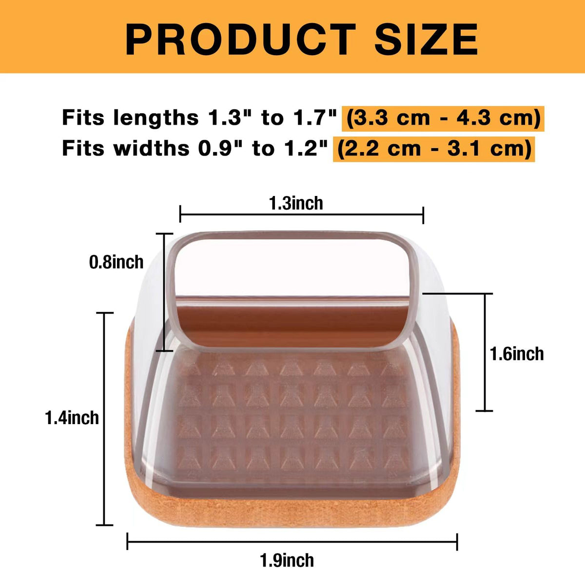 Jeaoouu chair leg protectors on wood floor reduce sliding noise during use.
