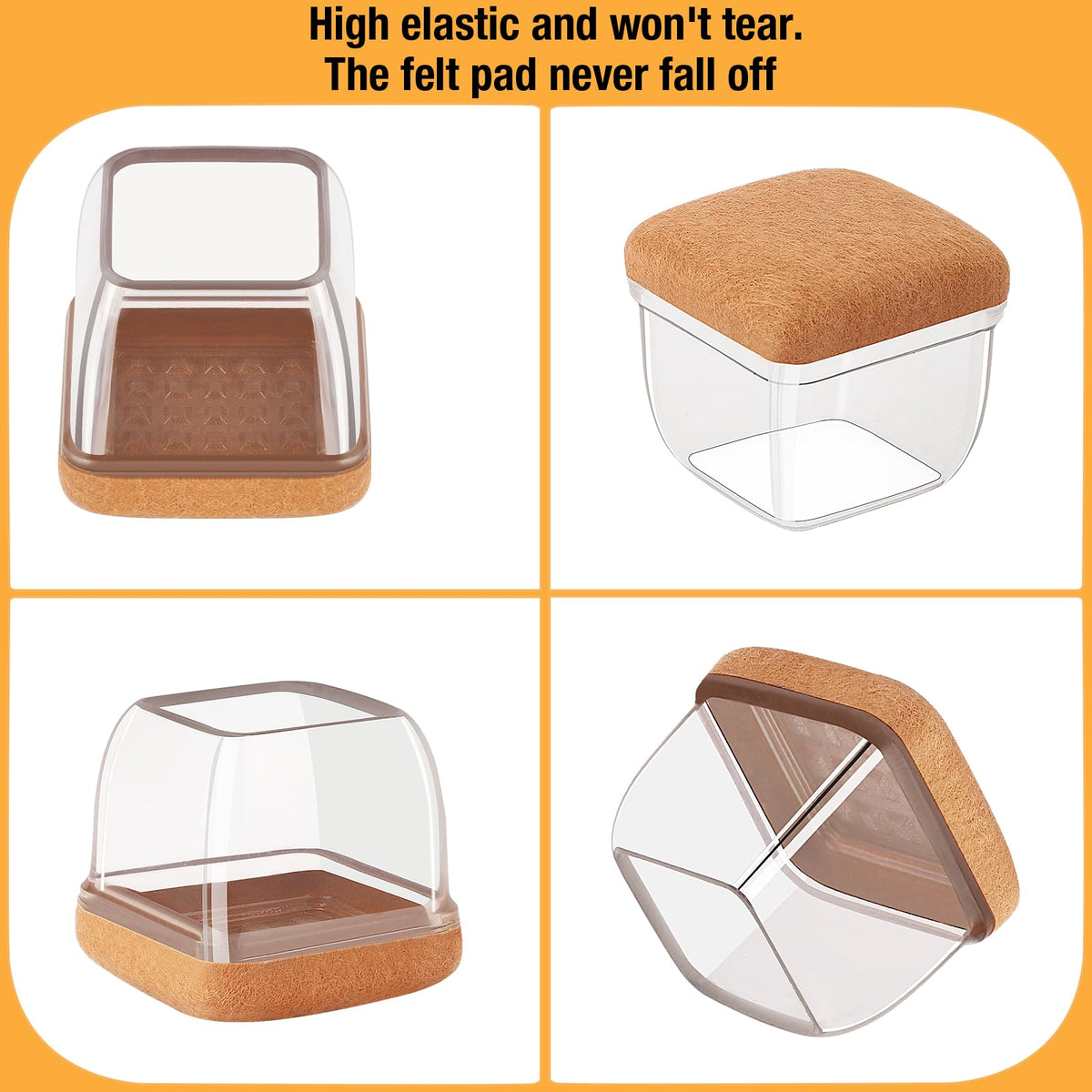 Jeaoouu easy installation without tools or adhesives