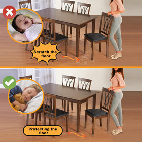 Jeaoouu protect hardwood floors by reducing noise and scratches