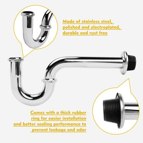JEAPHA chrome finish resists rust and scratches for durable bathroom use