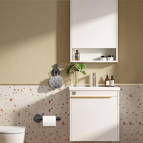 Jeasor bathroom setup shows versatile placement of ring, bar, hook, and holder.