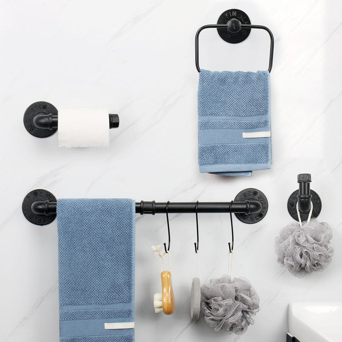 Jeasor black frosted finish stays stylish and easy to clean on fixtures.