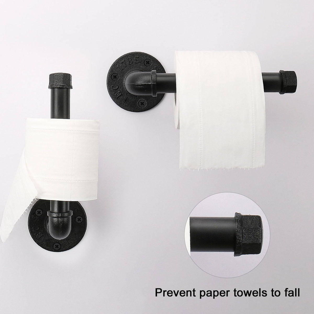 Jeasor left black robe hook offers convenient hanging for robes or towels.