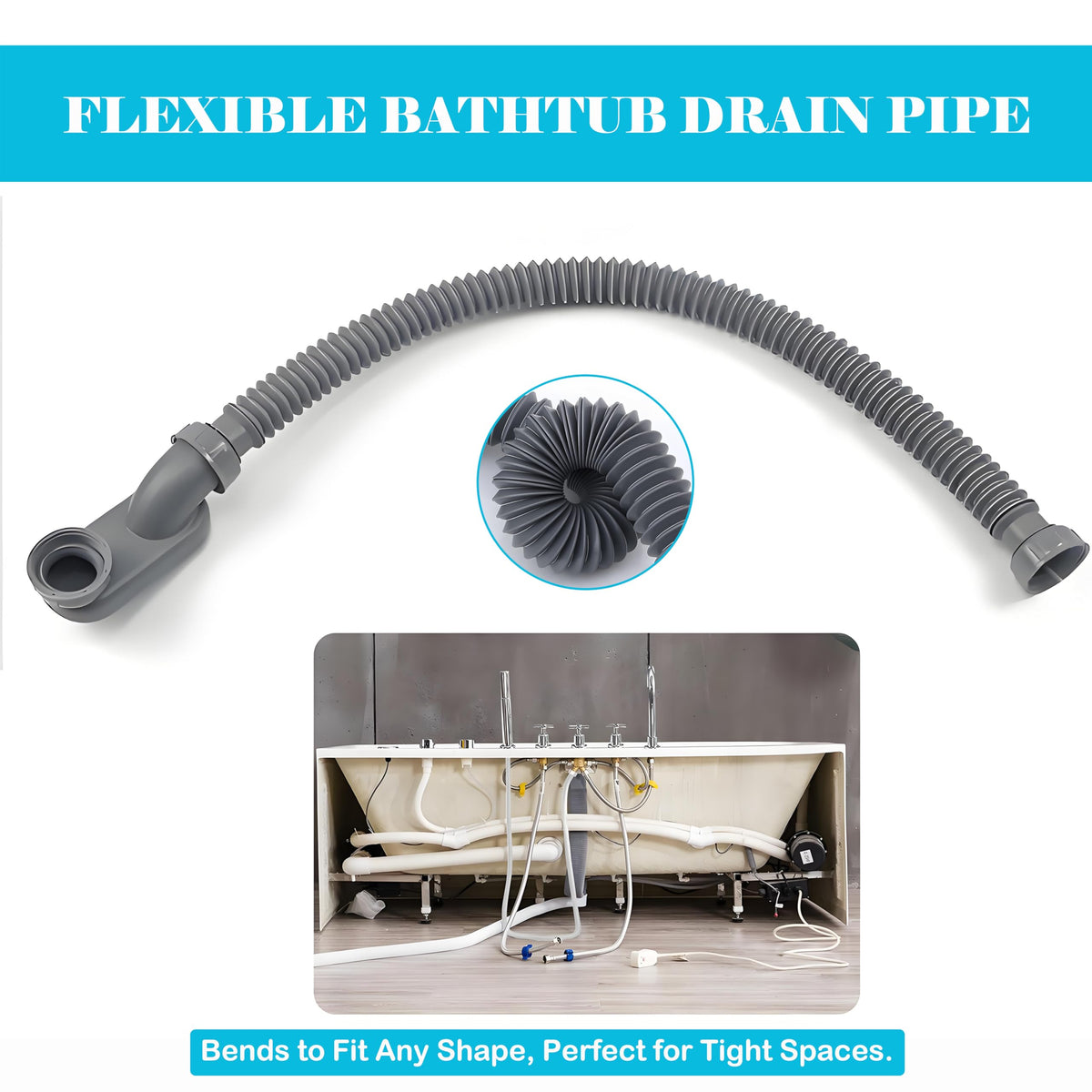 Jeckthun drain kit simplifies freestanding tub installation.