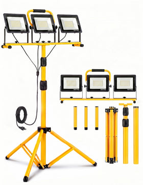 Jefedana LED work stand folded for easy transport and storage.