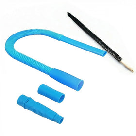 Jegkzovc dryer vent cleaner kit extendable hose reaches deep into vents for thorough cleaning.