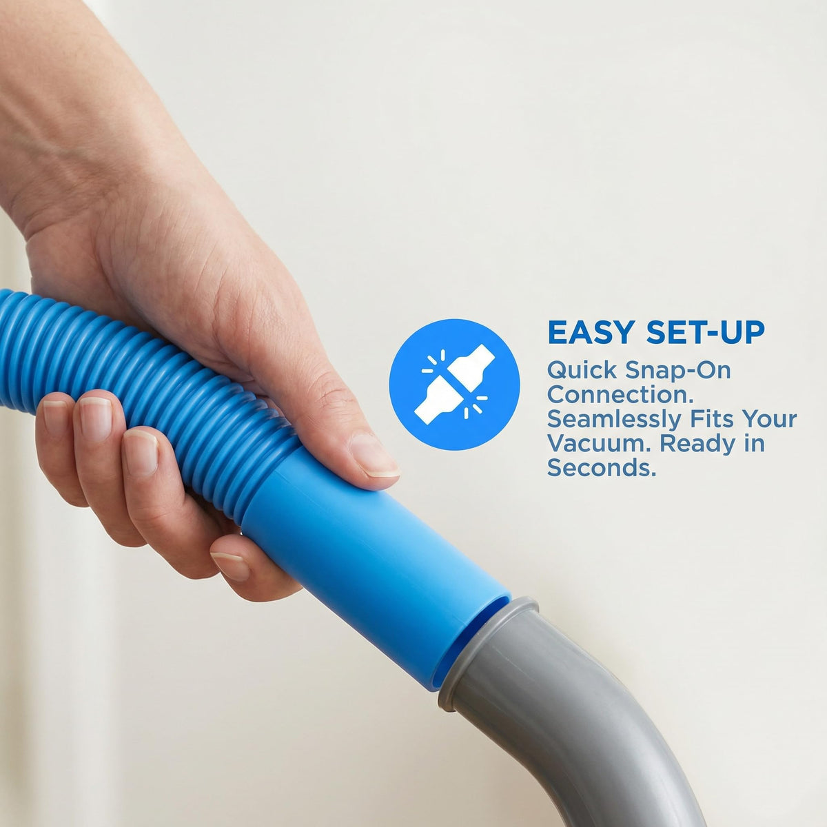 Jegkzovc universal vacuum attachment secures to most vacuums for easy dryer vent access.