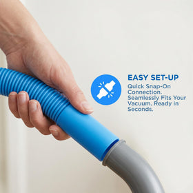Jegkzovc universal vacuum attachment secures to most vacuums for easy dryer vent access.