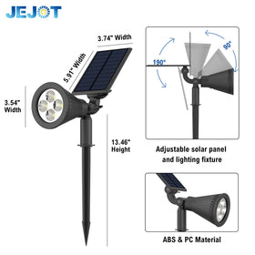 JEJOT four-pack creates a cohesive outdoor lighting display