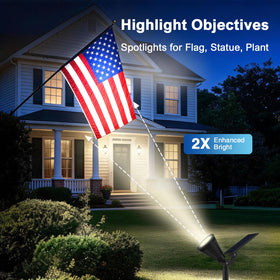 JEJOT garden spotlights showcase sculptures with precise, focused lighting for added drama.