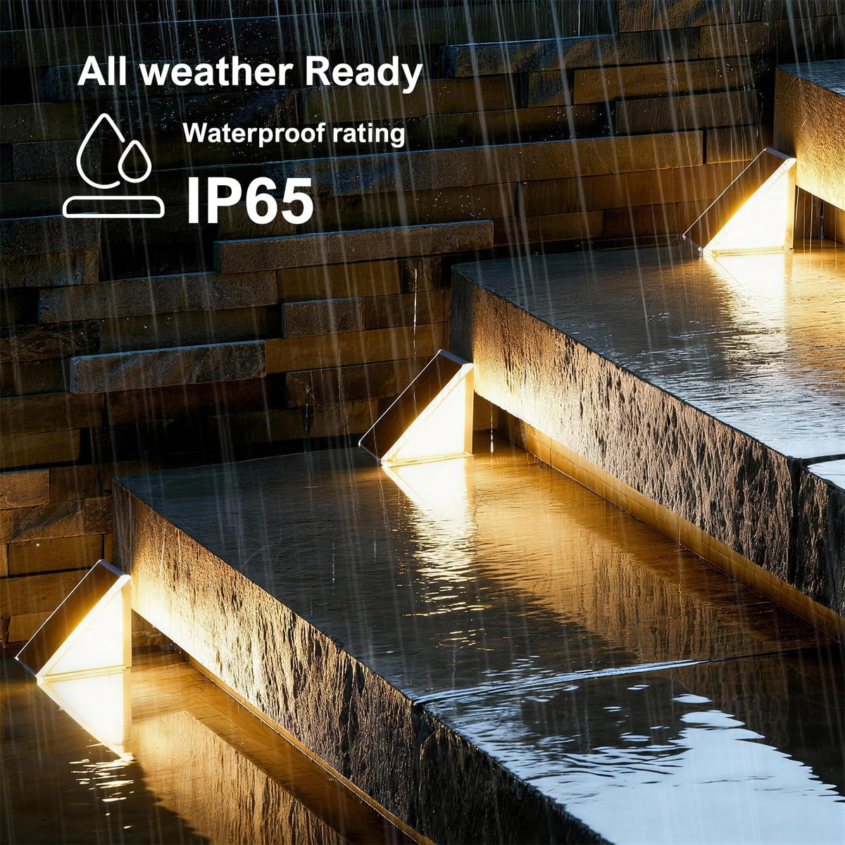 JEJOT ABS-bodied lights resist weather for durable outdoor use.