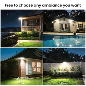 JEJOT IP65 waterproof design withstands rain and snow for year-round security