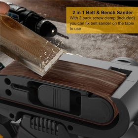 Detachable dust bag and 2-in-1 vacuum adapter improve cleanup.