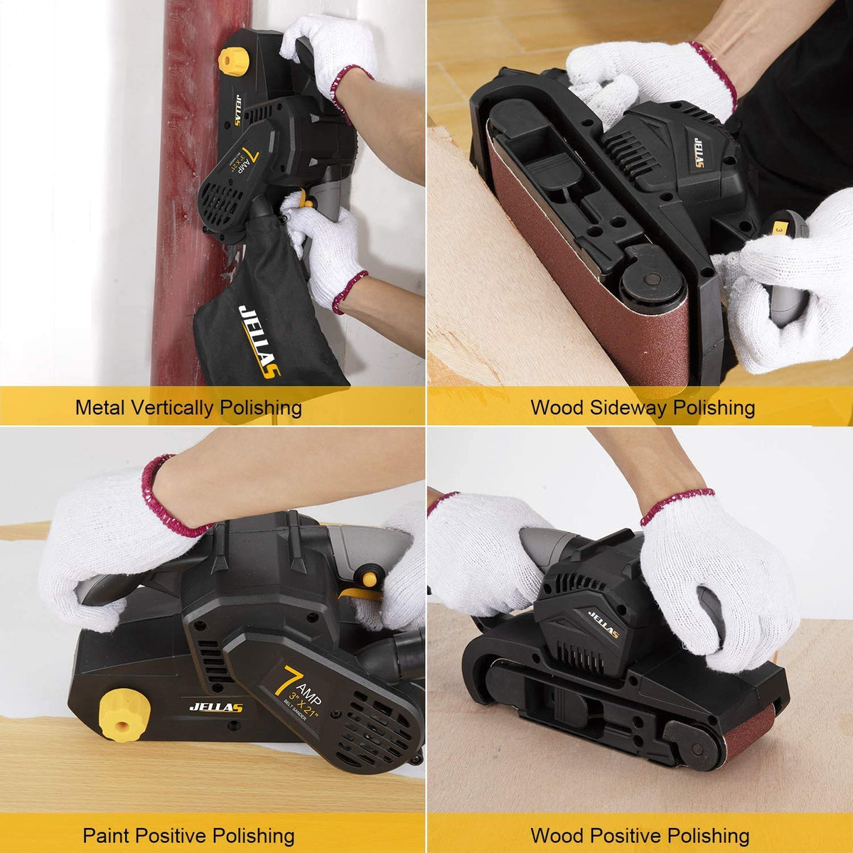Extended 10 ft power cord provides flexible reach on large projects.
