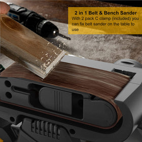 Jellas sanding belts pack includes multiple grits for versatility.