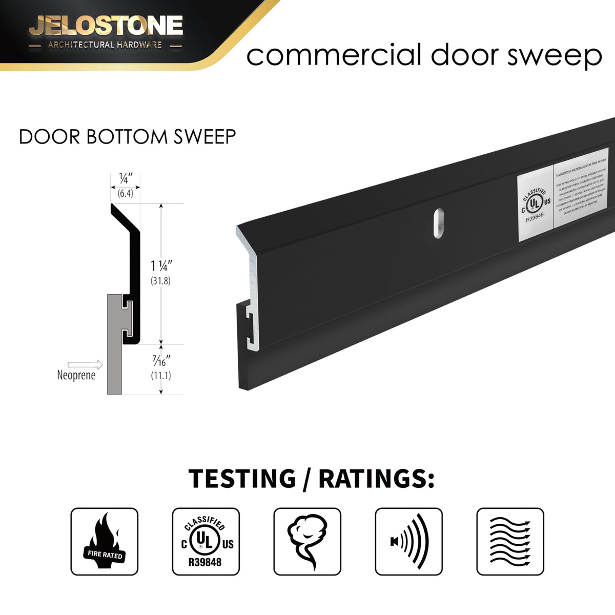 JELOSTONE N315 adjustable-slots enable quick fitting and effortless installation.