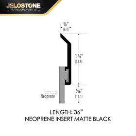 JELOSTONE N315 neoprene seal closeup shows tight air and dust sealing.
