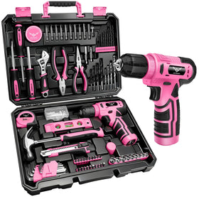 JENABOM 8V cordless drill with LED light for precise home repairs