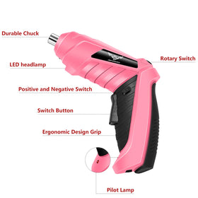 JENABOM micro-USB charging port keeps the tool ready