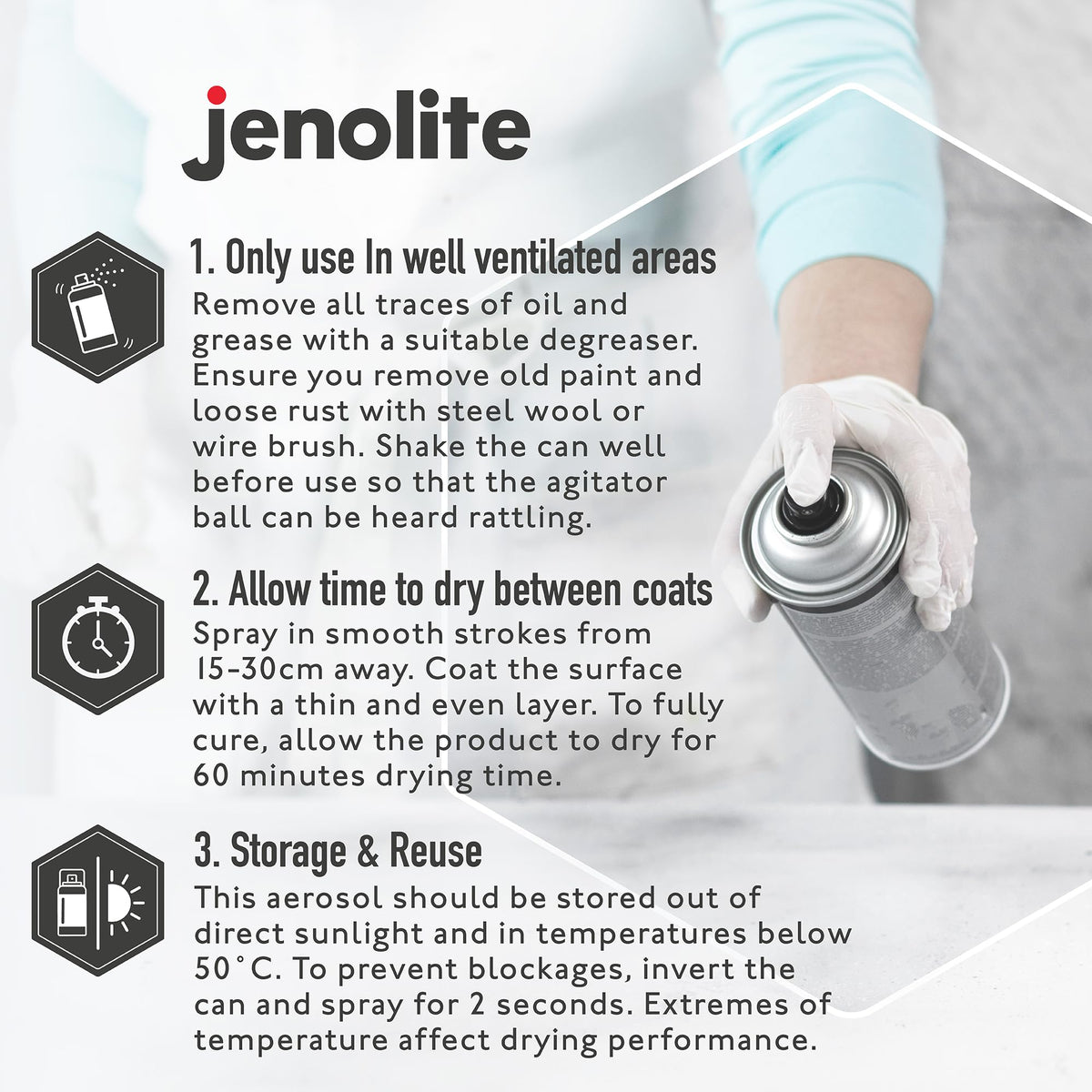 Jenolite Chrome Spray Paint on exterior vehicle surfaces for lasting chrome.