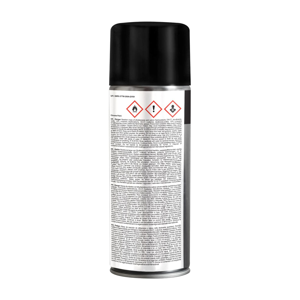 Jenolite Chrome Spray Paint offers UV and weather resistance.