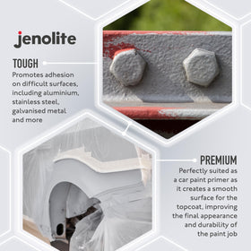 JENOLITE Universal Etch Primer Grey aluminium surface ready for topcoat