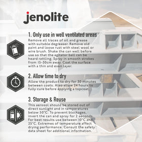 JENOLITE Universal Etch Primer Grey spray-action demonstrates quick, smooth coating