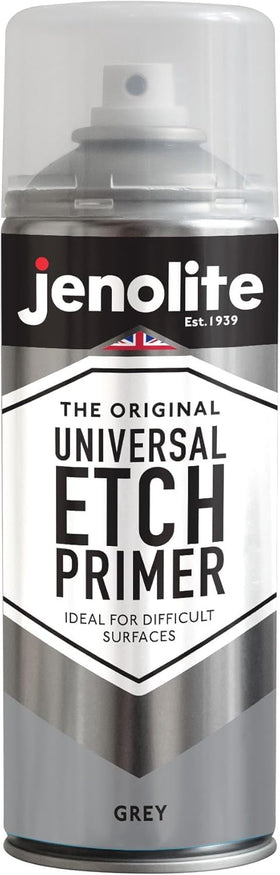 JENOLITE Universal Etch Primer Grey topcoat-ready label on can