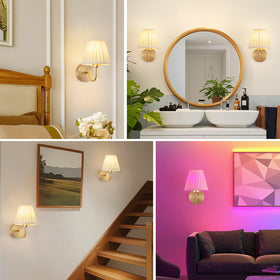 JERANDO two rechargeable bulbs included for convenient setup.