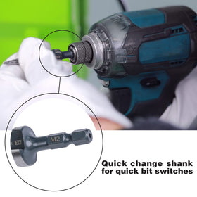Jerax Tools M2 HSS doubles-flute design helps cleaner, faster cuts.