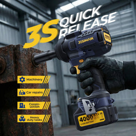 JESIMAIK cordless impact wrench with four speed settings for precise control