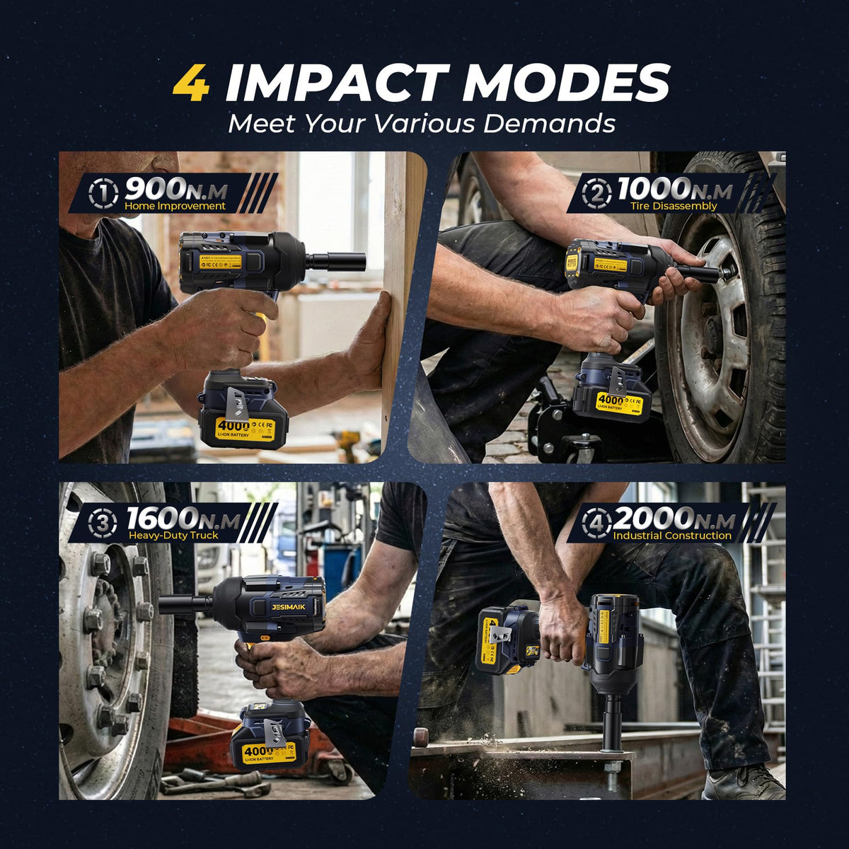 JESIMAIK brushless motor offers efficient performance and cooler operation