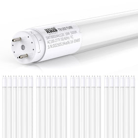 JESLED 4ft LED bulbs with glass diffusion for bright, even illumination