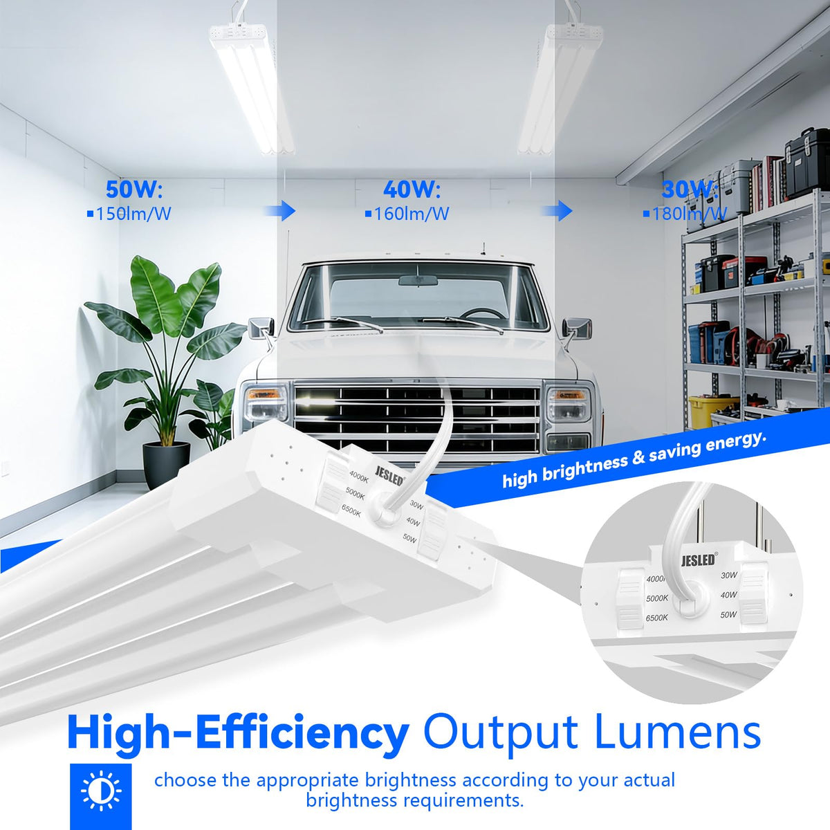 JESLED triple-tube design maximizing brightness and even coverage
