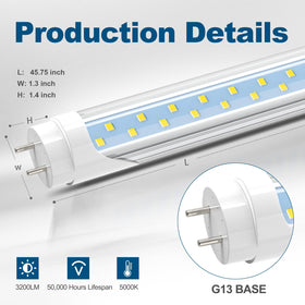 JESLED 5000K daylight-like glow for task lighting.