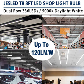 JESLED FA8 single-pin replacement fits existing fluorescent fixtures.