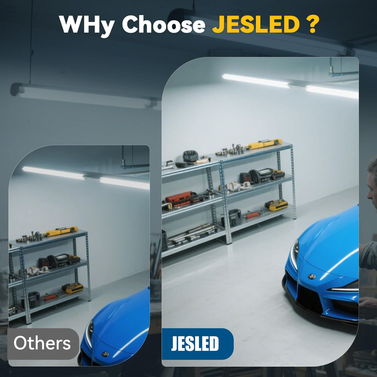 JESLED ideal for garage, office, and commercial lighting
