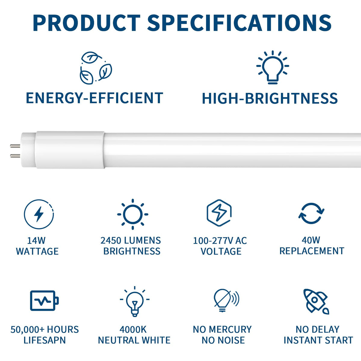 JESLED LED replacement for fluorescent tubes in older fixtures.