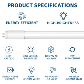 JESLED LED replacement for fluorescent tubes in older fixtures.