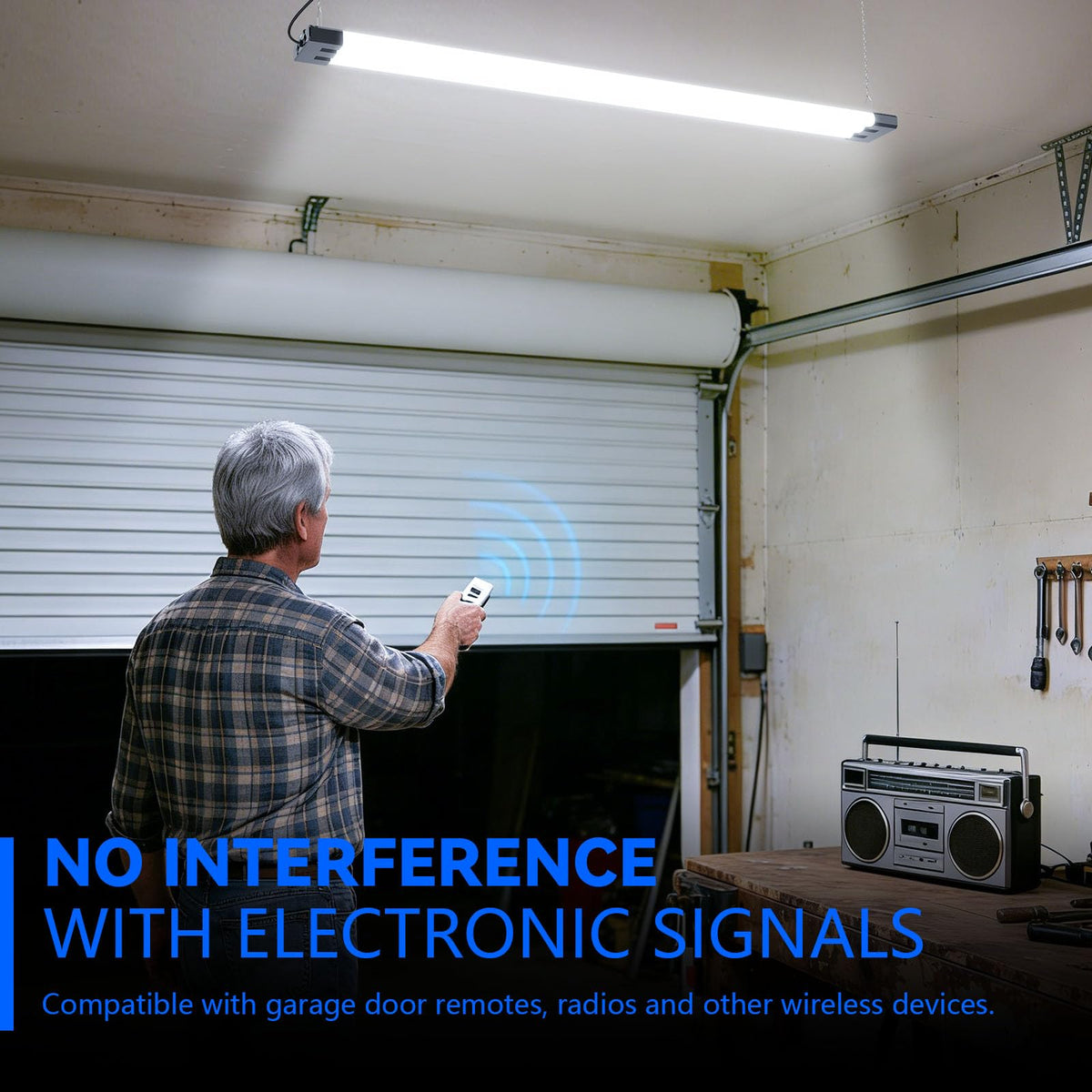 Wide coverage from three-tube design avoids dark spots