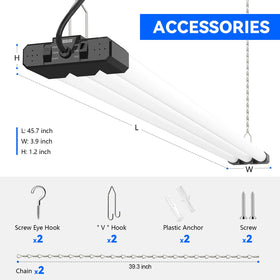 Ideal for garages and workshops, improving workspace lighting
