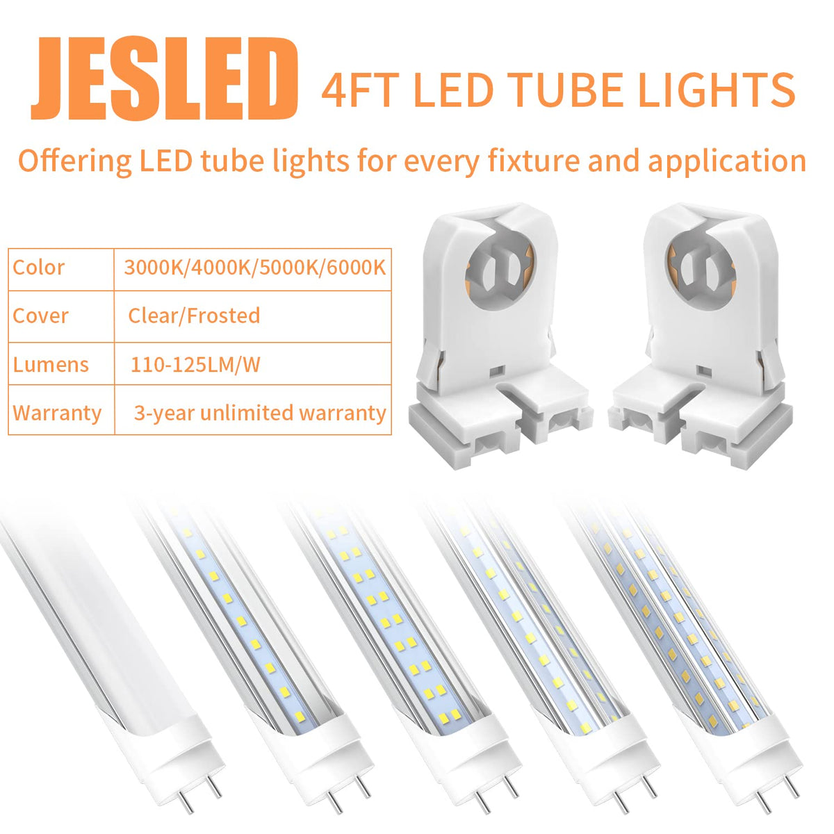 JESLED pack-of-50 tombstones for bulk retrofit projects
